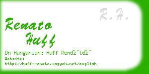 renato huff business card